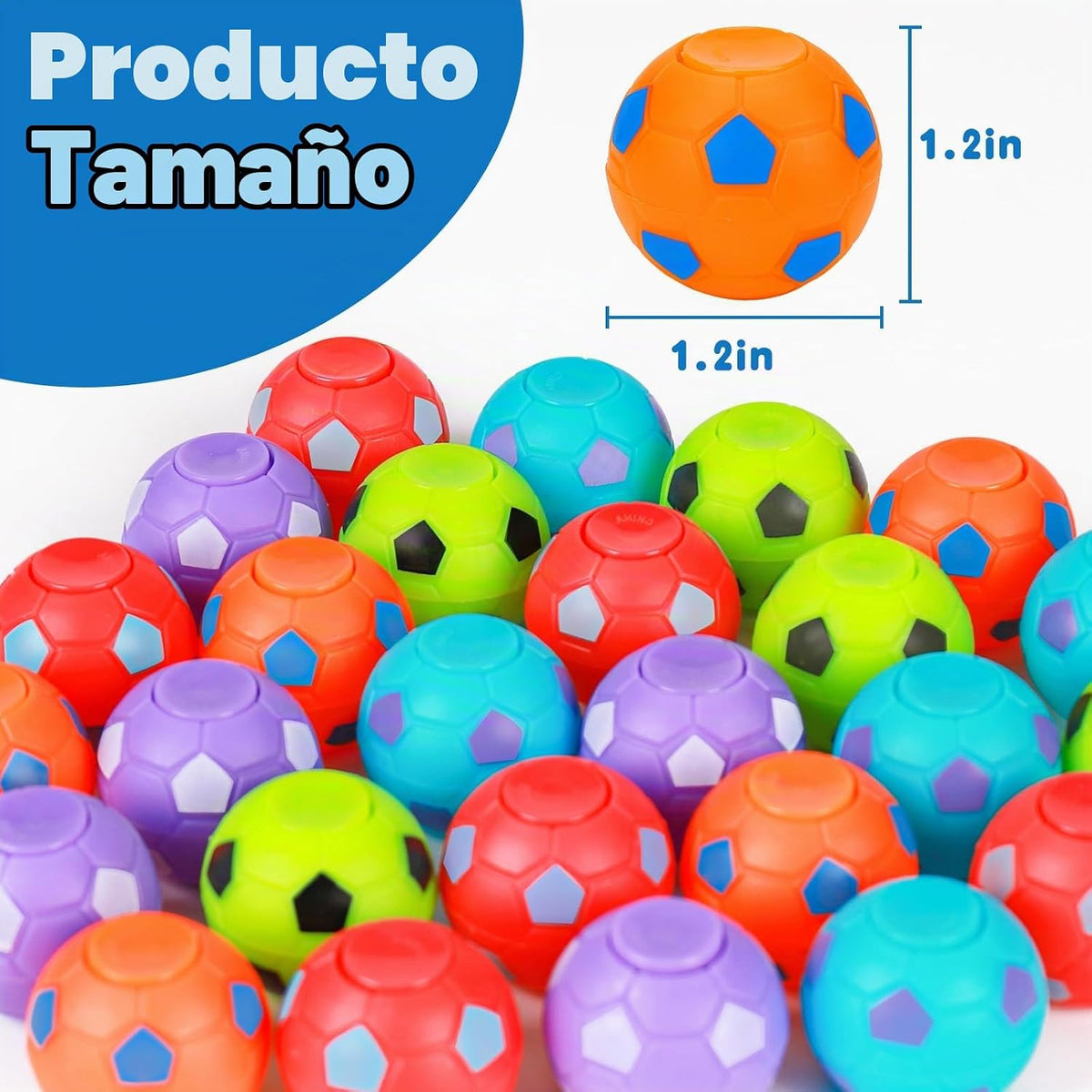 Thremhoo 32 pelotas de fútbol Fidget Spinner para niños de 4 a 8 a...
