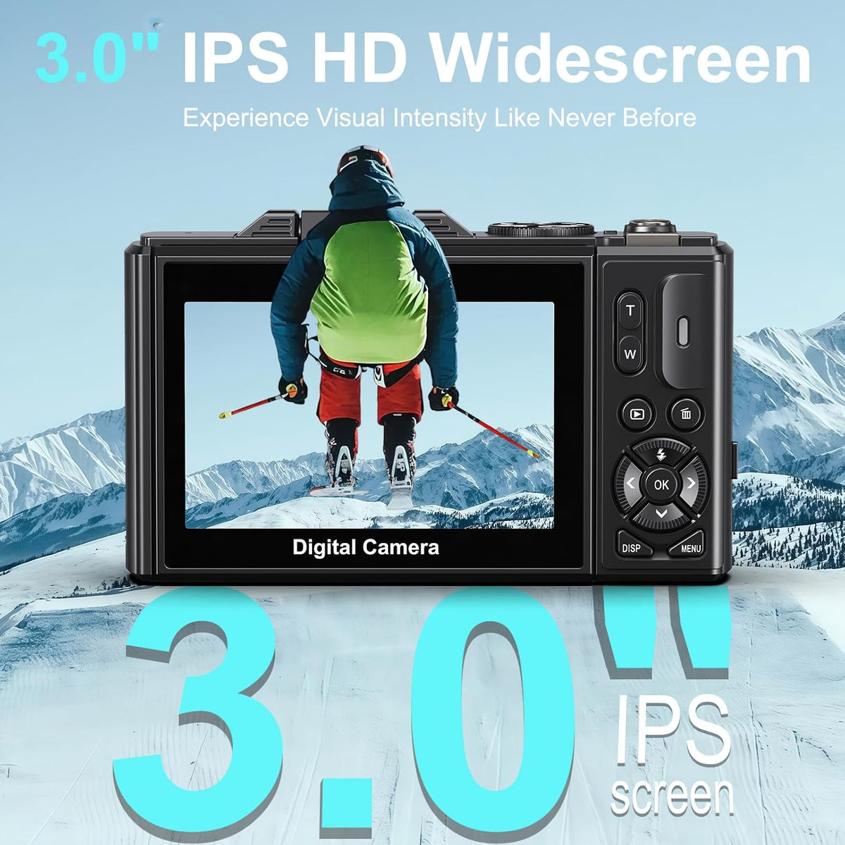Cámara digital 5K para fotografía - Cámara WiFi de 75MP para YouTub...