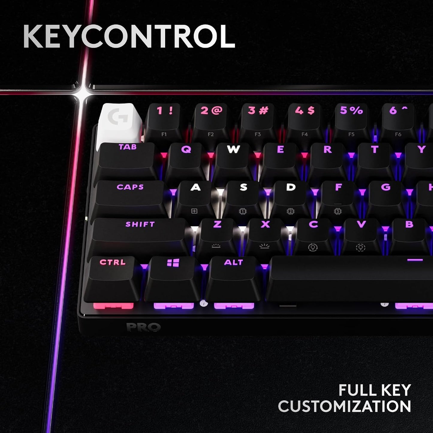 Logitech G PRO X 60% Teclado inalámbrico para juegos (óptica táctil...