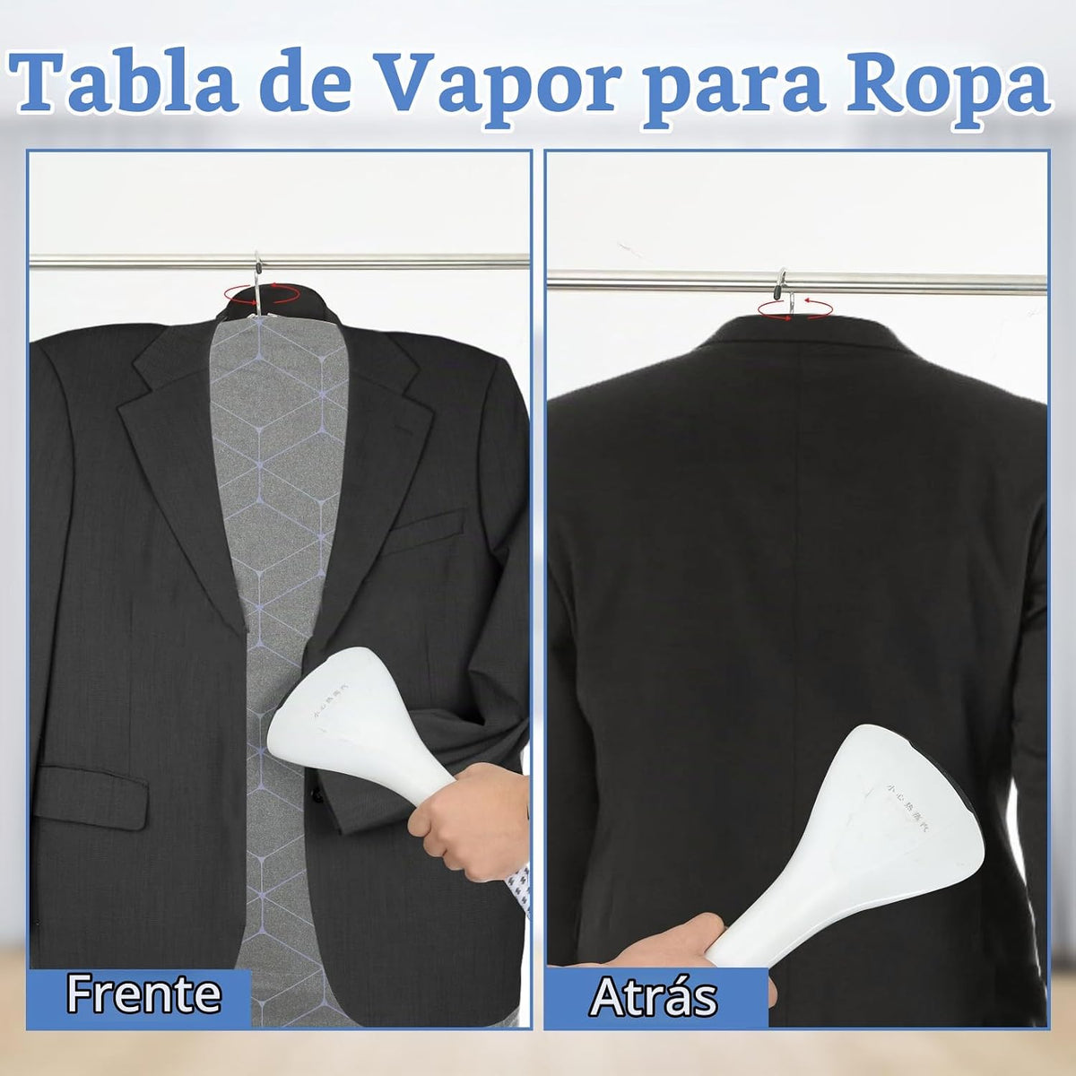 Tabla de vapor para ropa con guante de planchado, almohadilla de pl...