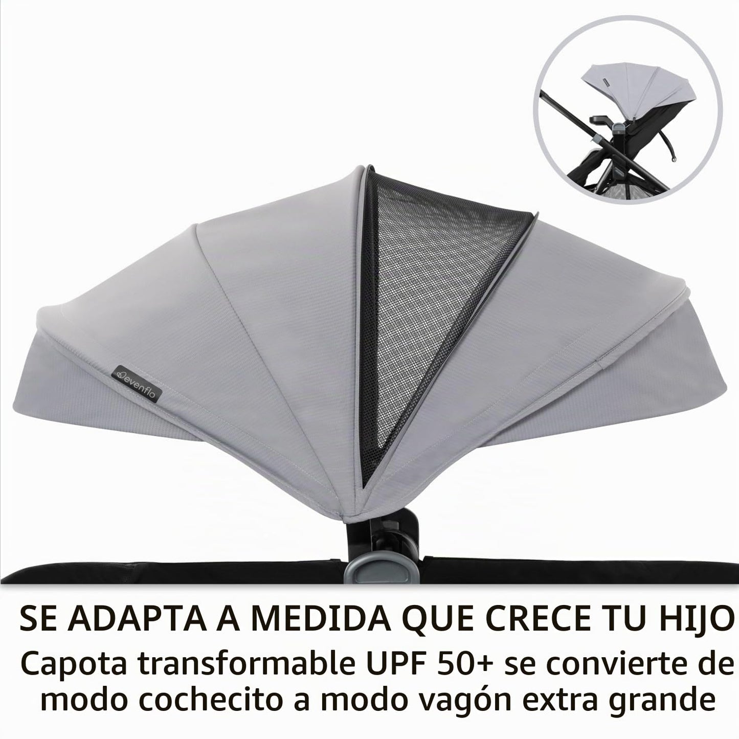 Evenflo Cochecito transformador a vagón sistema de viaje w\/LiteMax...