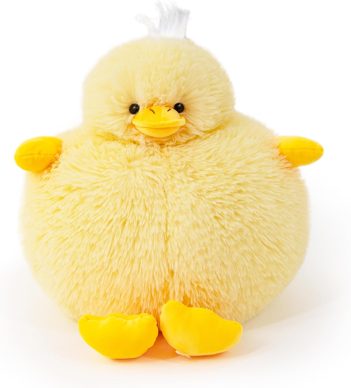 EEYQR Pato de peluche con peso, peluche suave de pato amarillo, aco...
