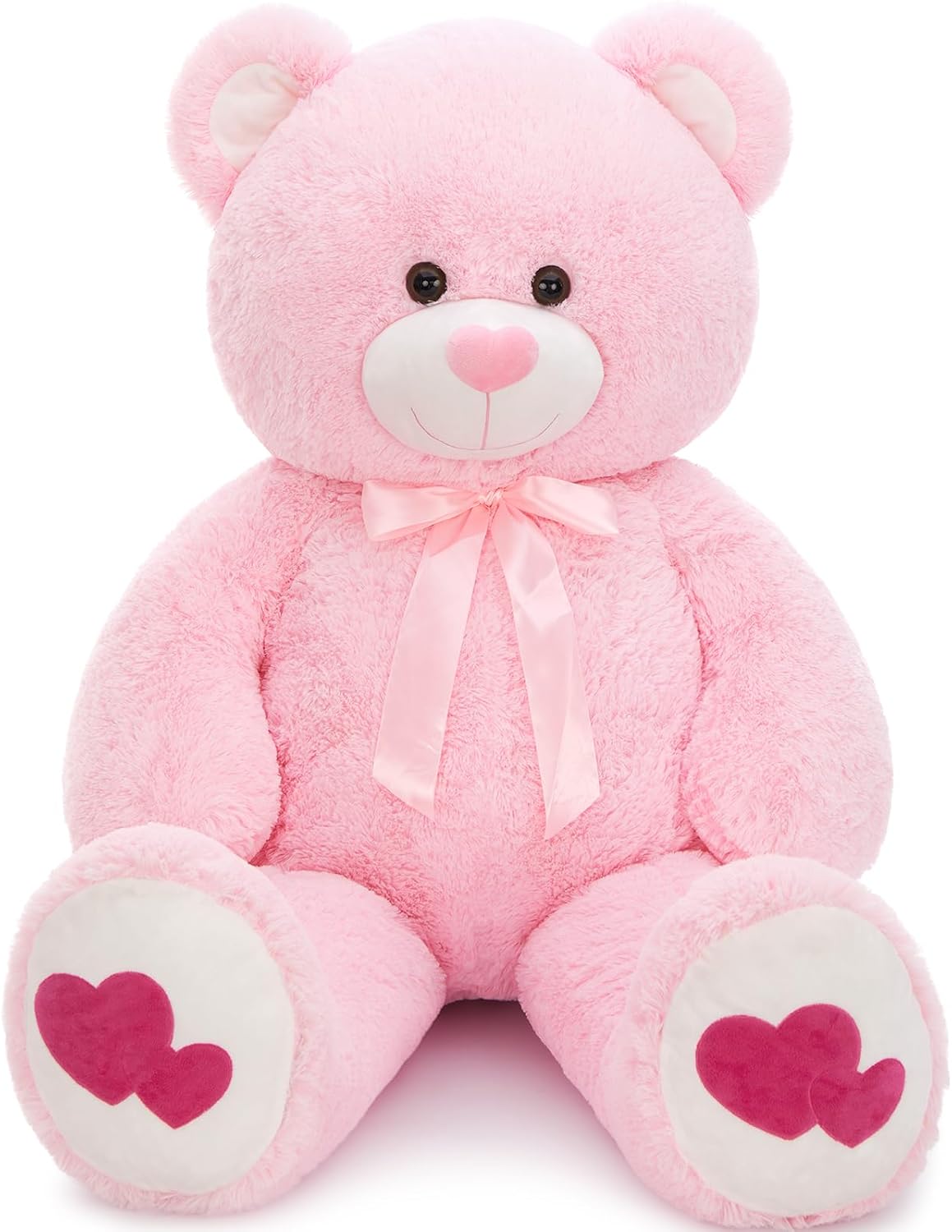 MaoGoLan Oso de peluche gigante rosa de 47 pulgadas, animal de pelu...