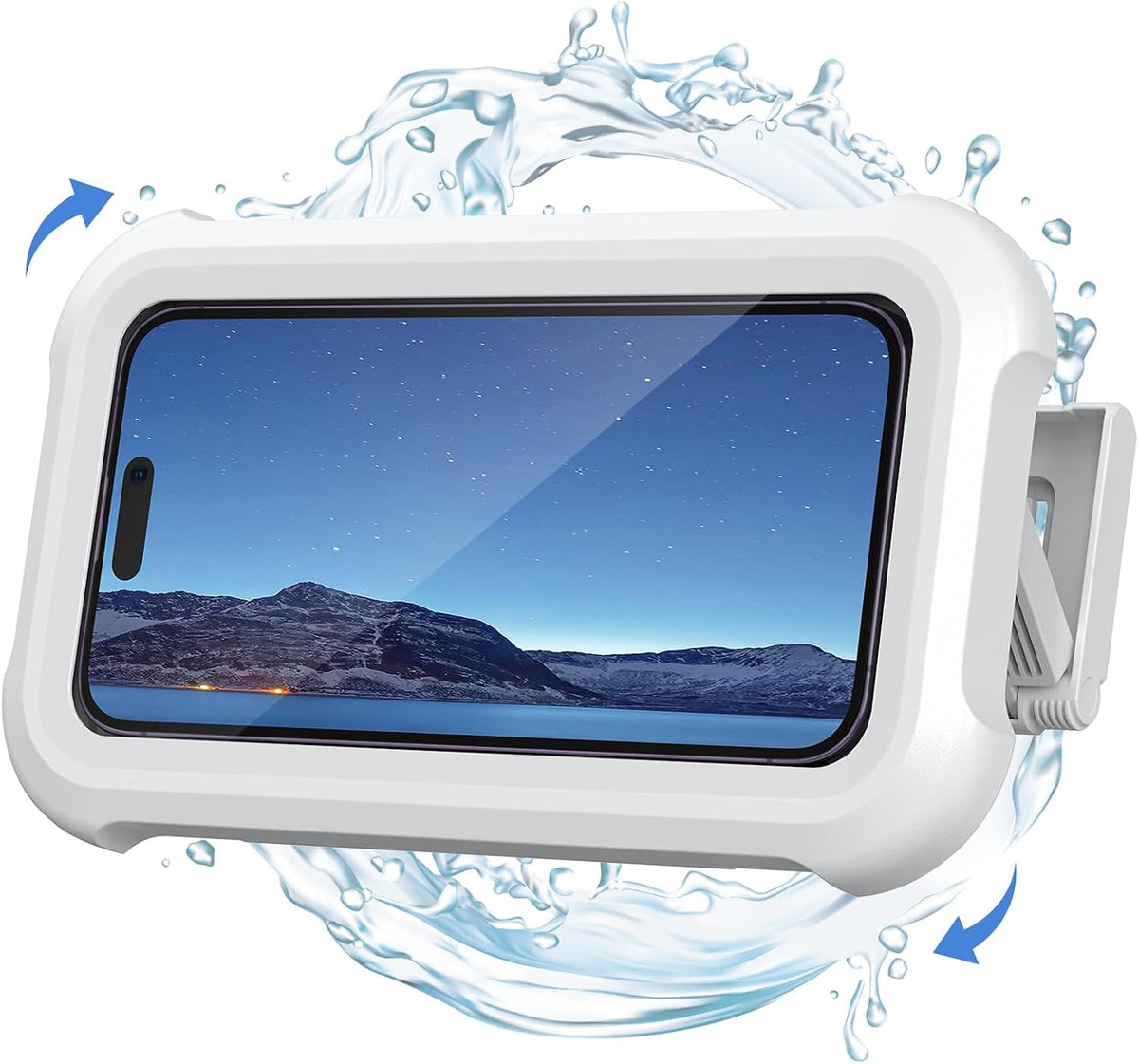 Lamicall Soporte para teléfono de ducha resistente al agua - Funda...