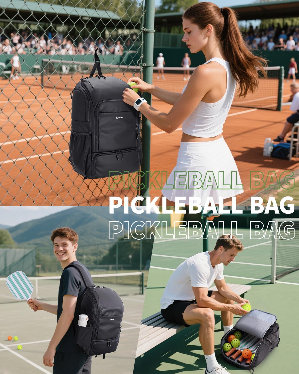 sportsnew Paquete: Soporte para botella de agua aislado negro (32 o...