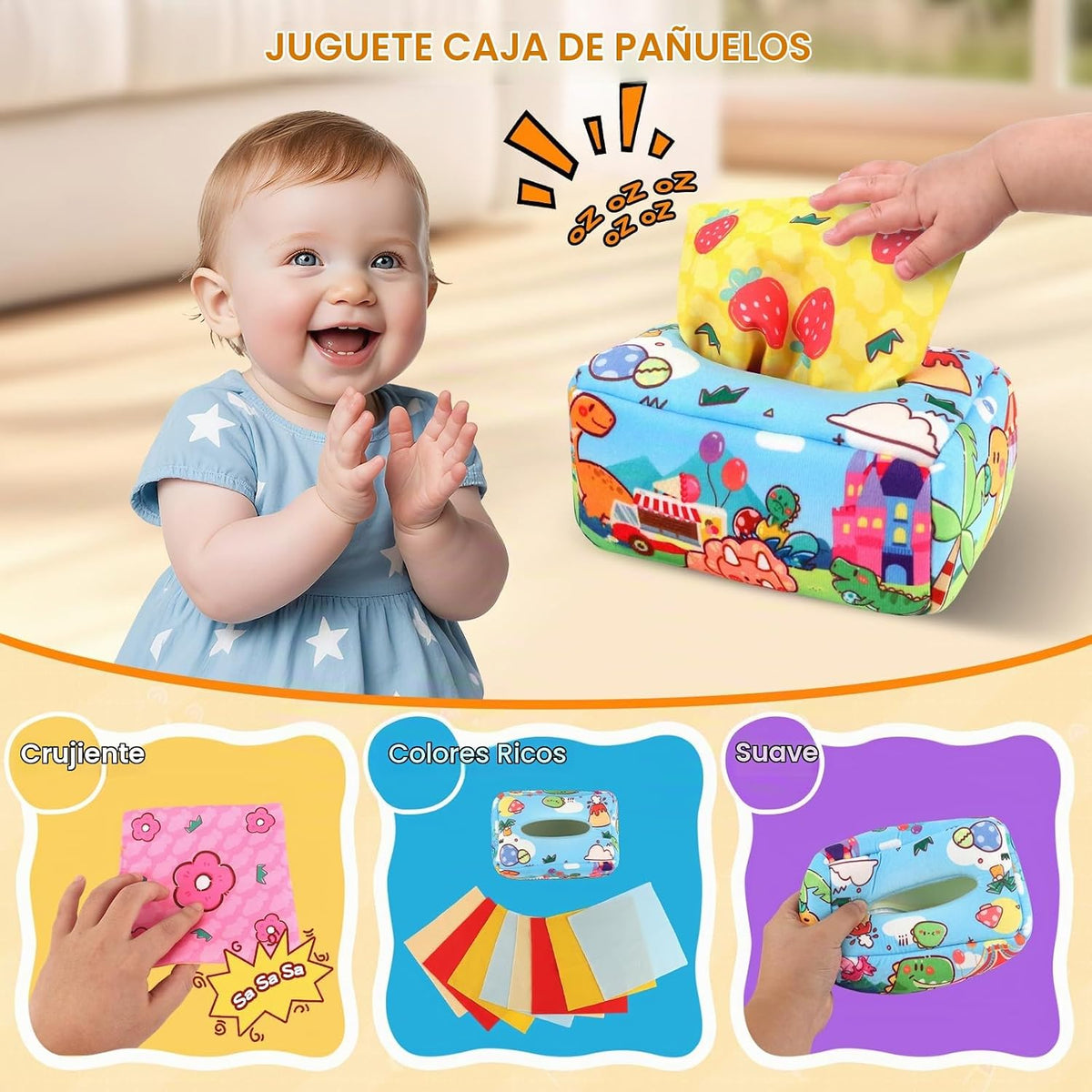 Juguetes Montessori para bebés de 6 a 12 meses, 7 en 1 juguetes edu...