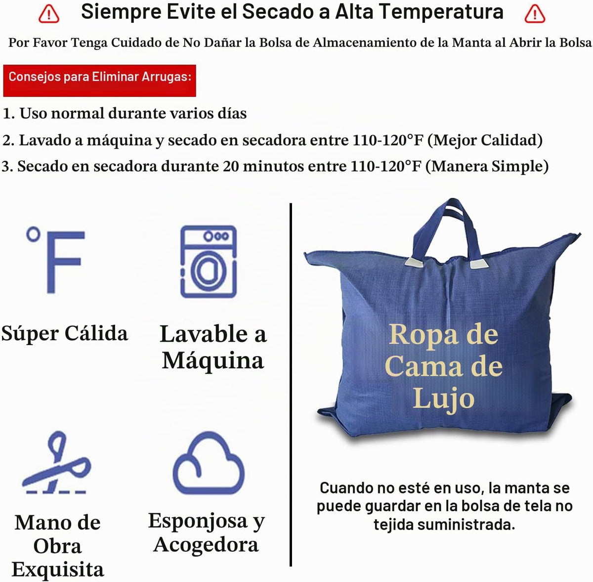 JML Manta coreana tamaño King, suave manta de vellón Raschel pesada...