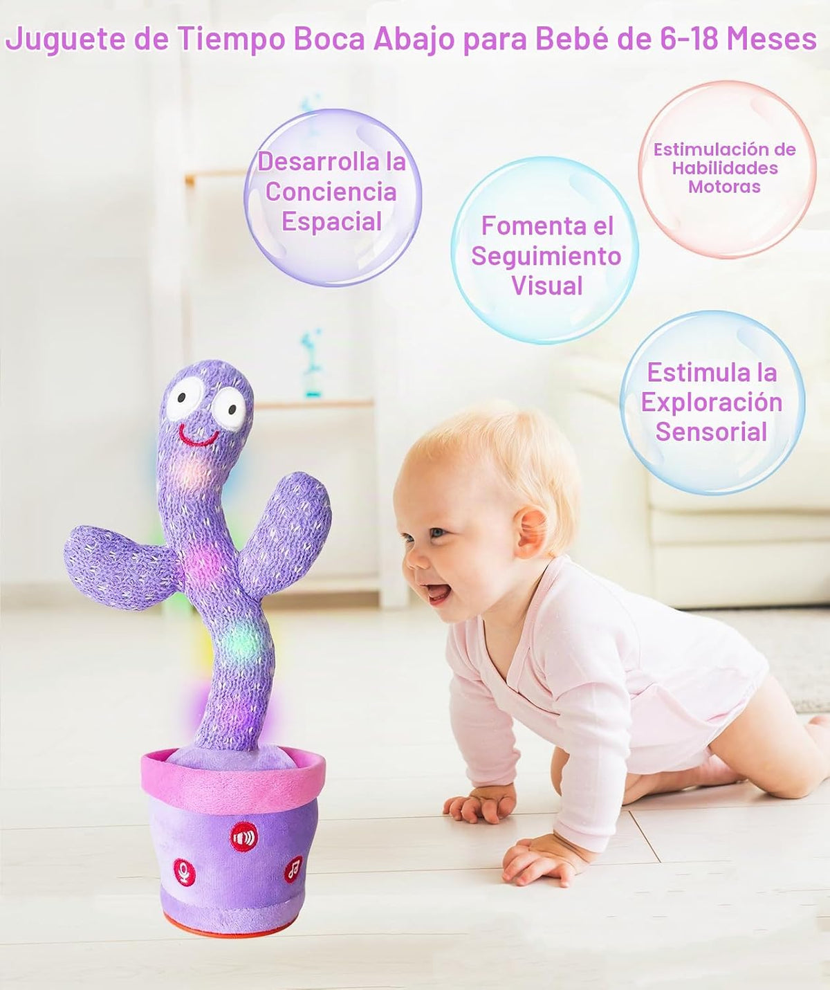 Juguete recargable del cactus que habla que baila, juguetes ajustab...