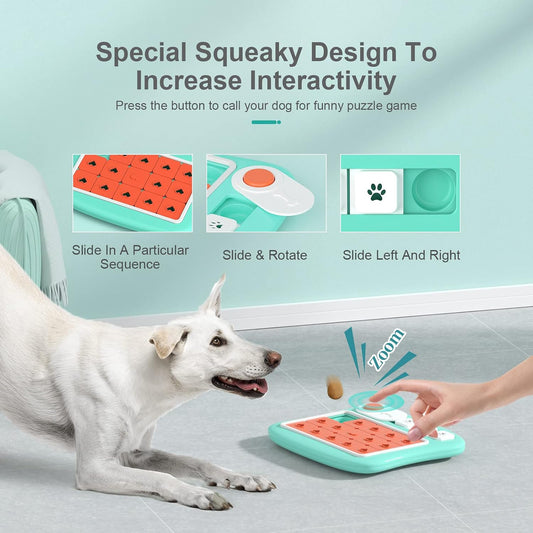 FOXMM Juguetes de Rompecabezas para Perros, Juguete Interactivo de...