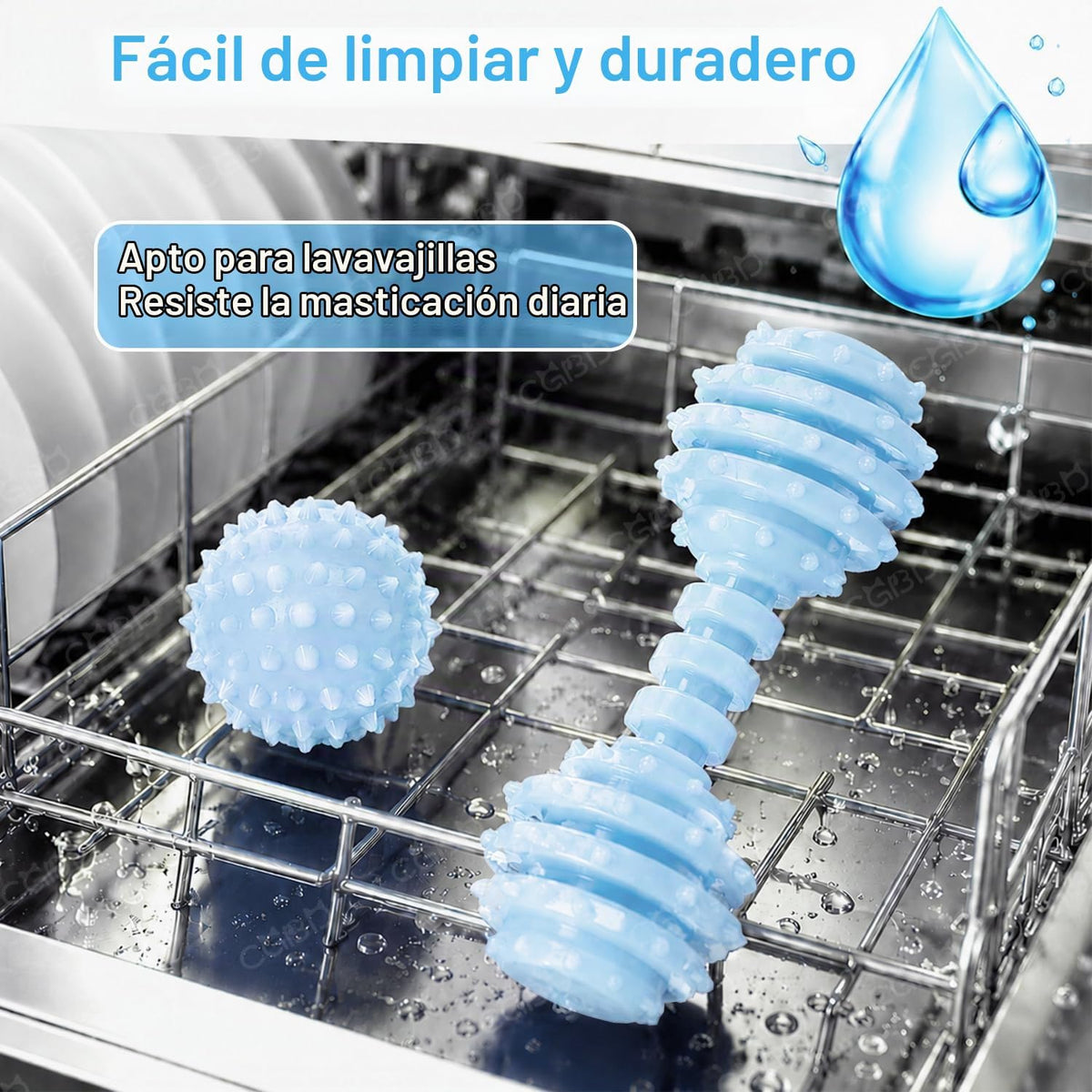 CGBD Juguetes para cachorros, paquete de 6 juguetes masticables par...