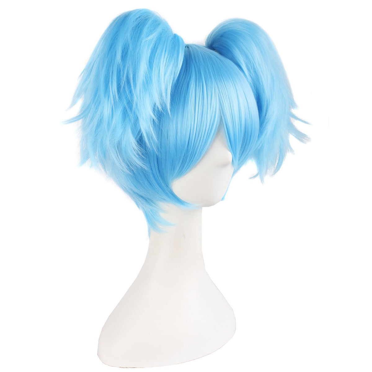 MapofBeauty Peluca corta de tres piezas azul claro de 12"\/30cm...