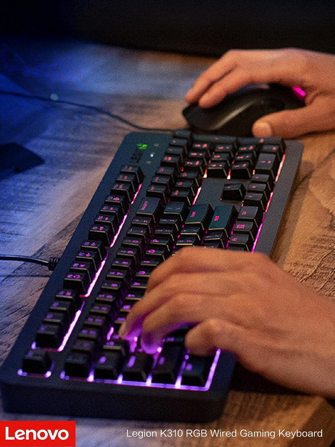 Teclado para juegos Lenovo Legion K310 RGB con cable - Tiempo de re...