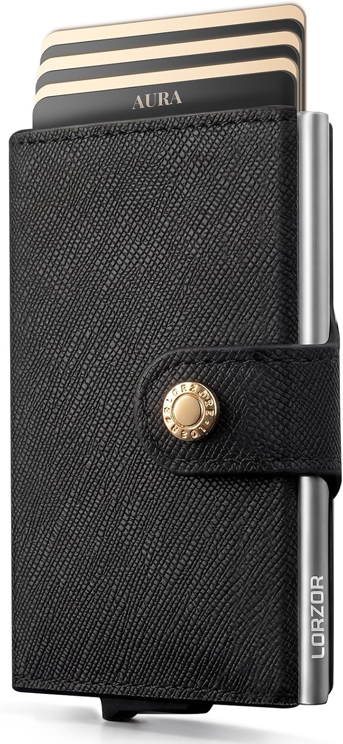 LORZOR Cartera de mujer con bloqueo RFID para mujer, tamaño pequeño...