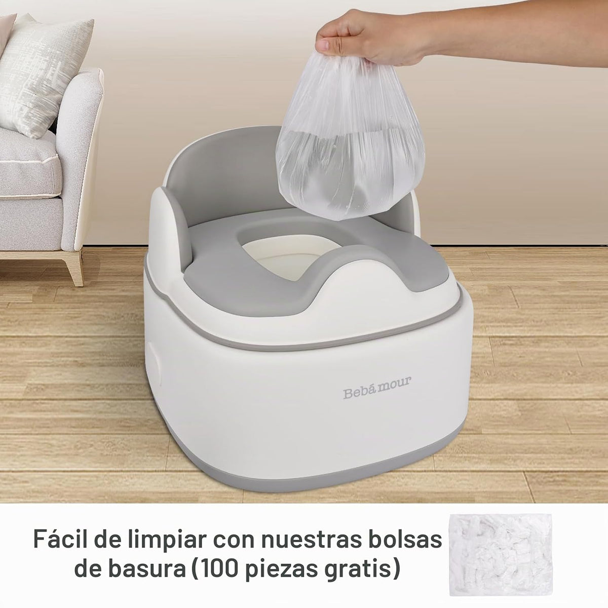 Bebamour Inodoro de entrenamiento para ir al baño 3 en 1 multifunci...
