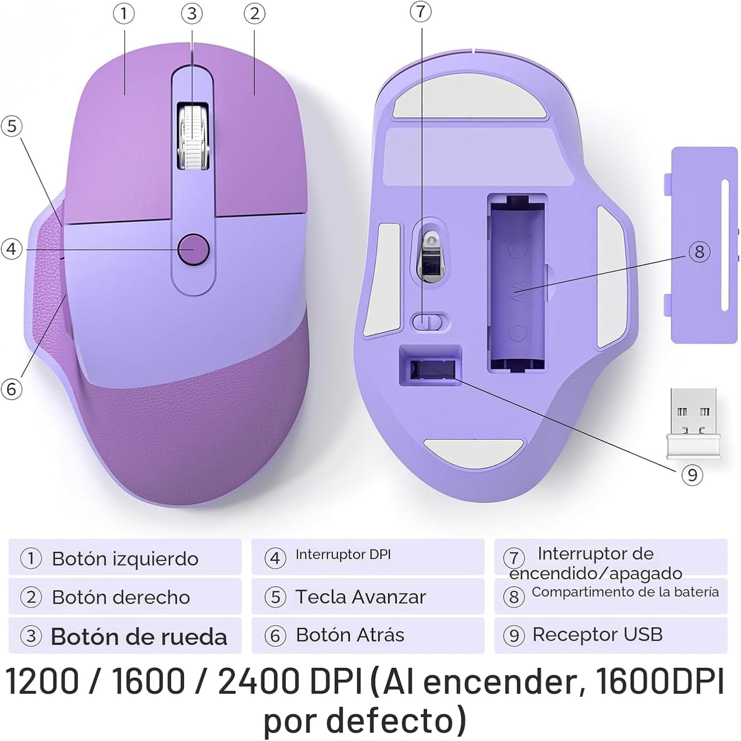 Combo de teclado y mouse ergonómico inalámbrico con reposamuñecas d...