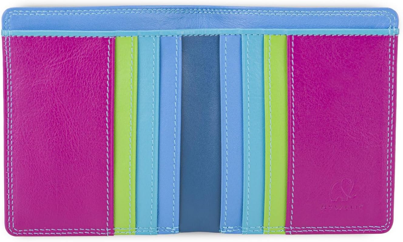 mywalit Billetera Doble Estándar - Cuero, Multicolor, 6 Tarjetas, S...