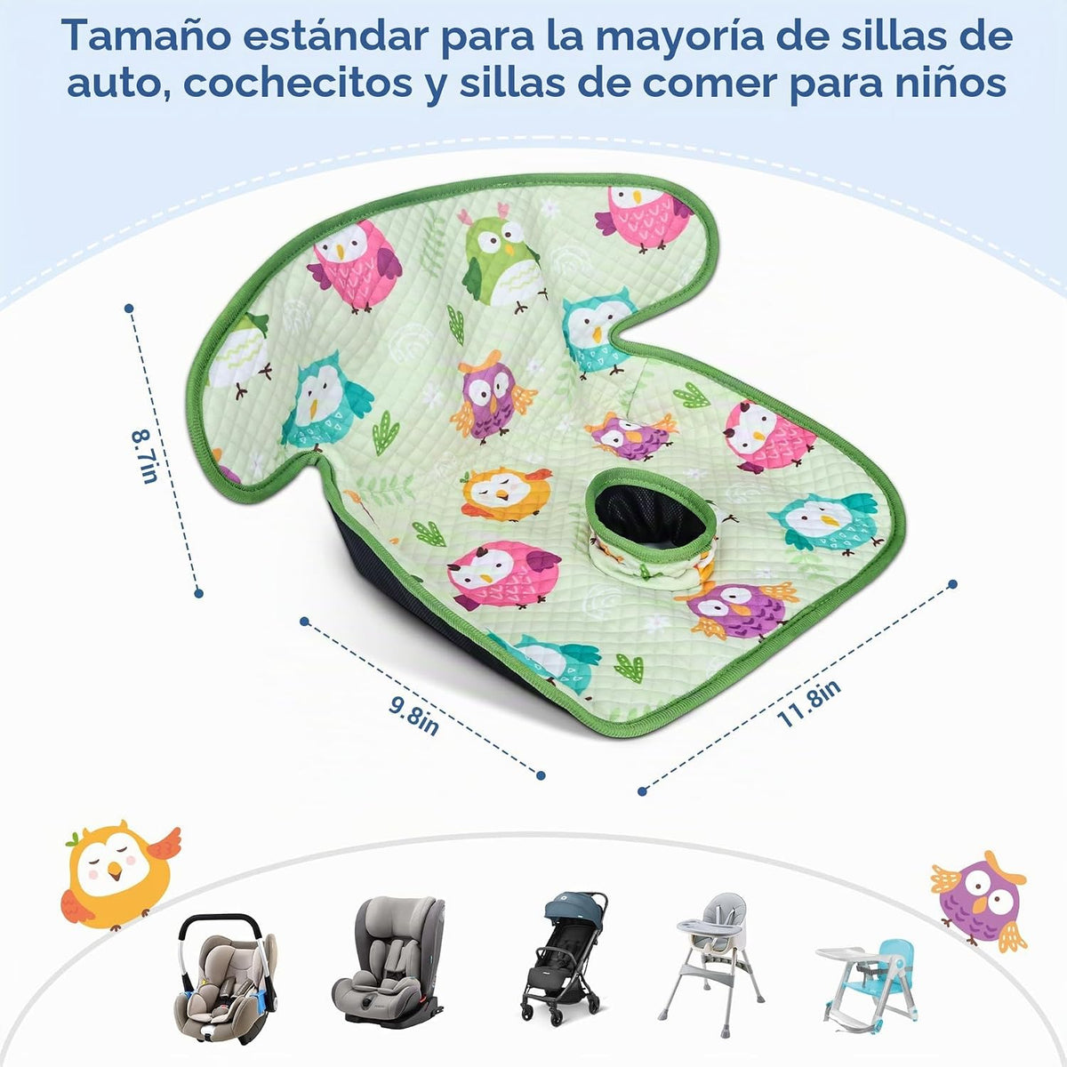 COOLBEBE Protector de asiento de automóvil infantil para entrenamie...