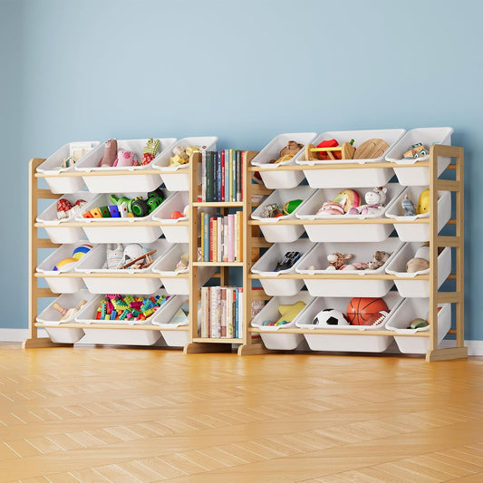 SpaceAid Organizador grande de almacenamiento de juguetes con 24 co...