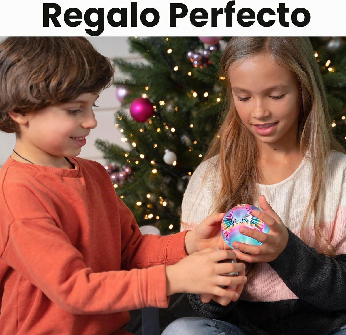 GearSphere Juguete Fidget de Bola Giratoria o Cubo Impreso en 3D, J...