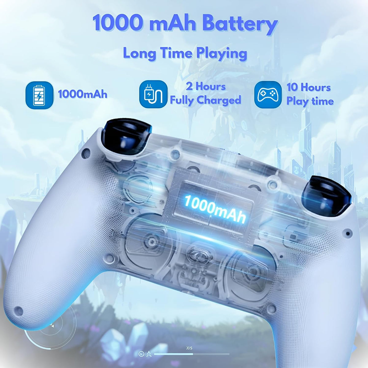 Mando inalámbrico GioMay Pro compatible con joysticks de efecto Hal...