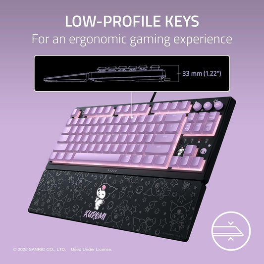 Razer Ornata V3 TKL Teclado para juegos, teclas de perfil bajo, edi...