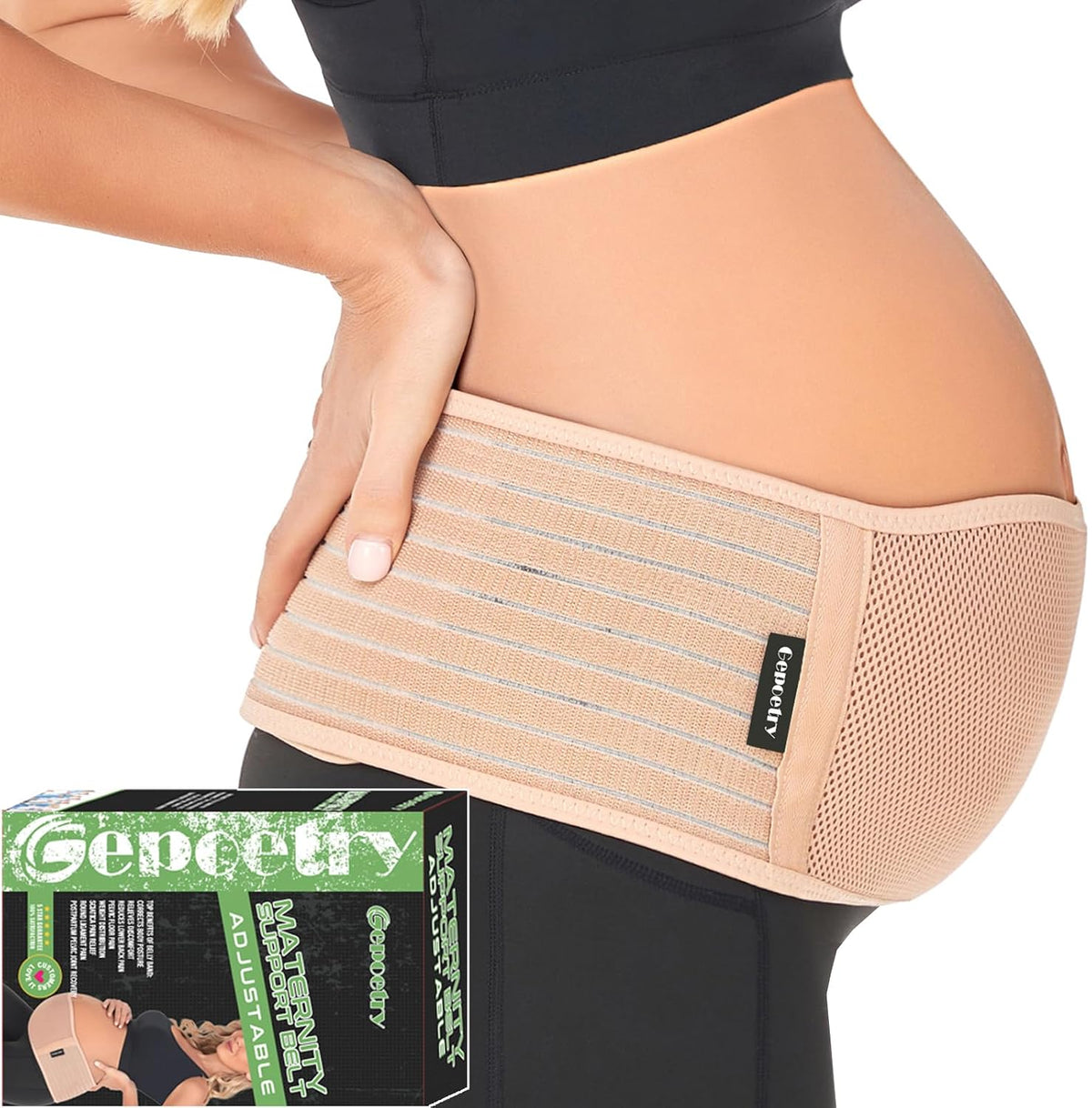 Gepoetry Banda de vientre de maternidad para mujeres embarazadas |...