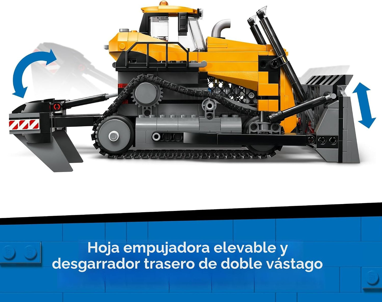 LEGO City Yellow Bulldozer - Juguete de construcción para niños, a...