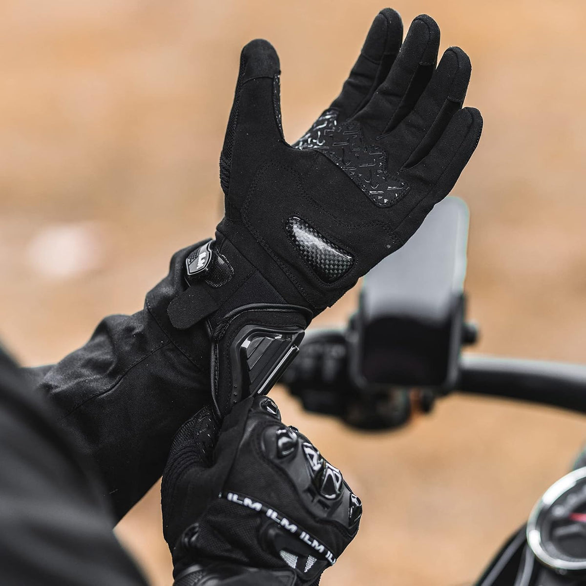ILM - Guantes de motocicleta para hombres y mujeres con pantalla tá...
