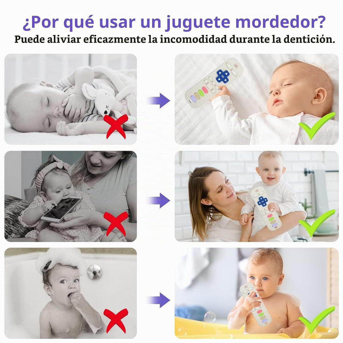 Chuya Juguete de silicona para bebés, juguete para masticar forma d...