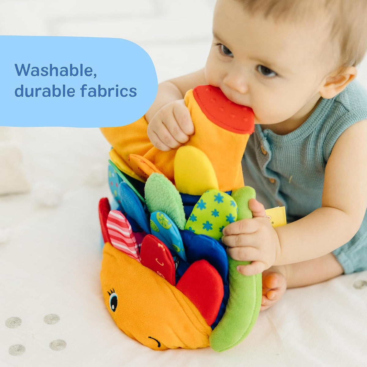 Melissa &amp; Doug Flip pescado suave juguete de bebé.