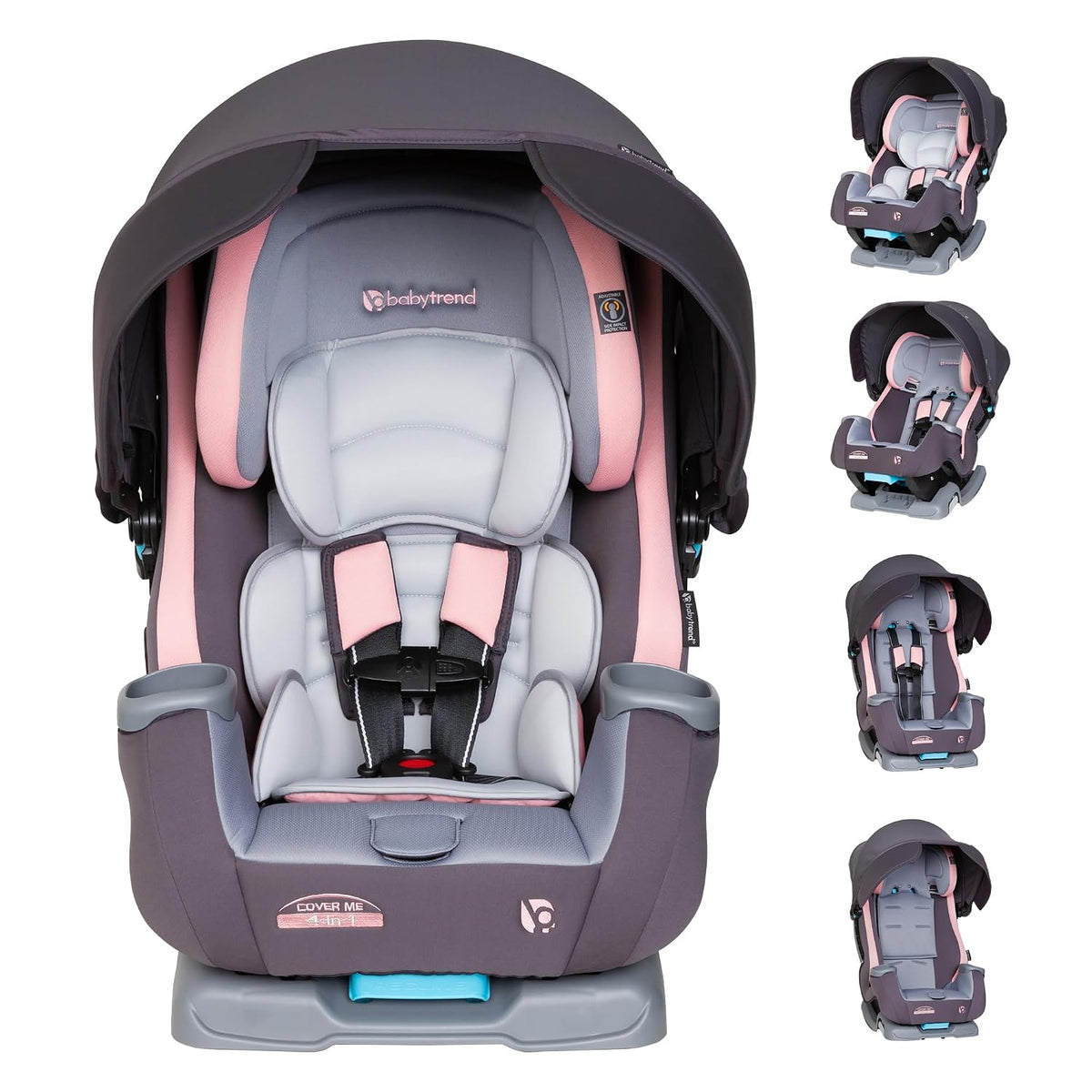 Baby Trend Cover Me™ - Asiento convertible 4 en 1 para automóvil, c...