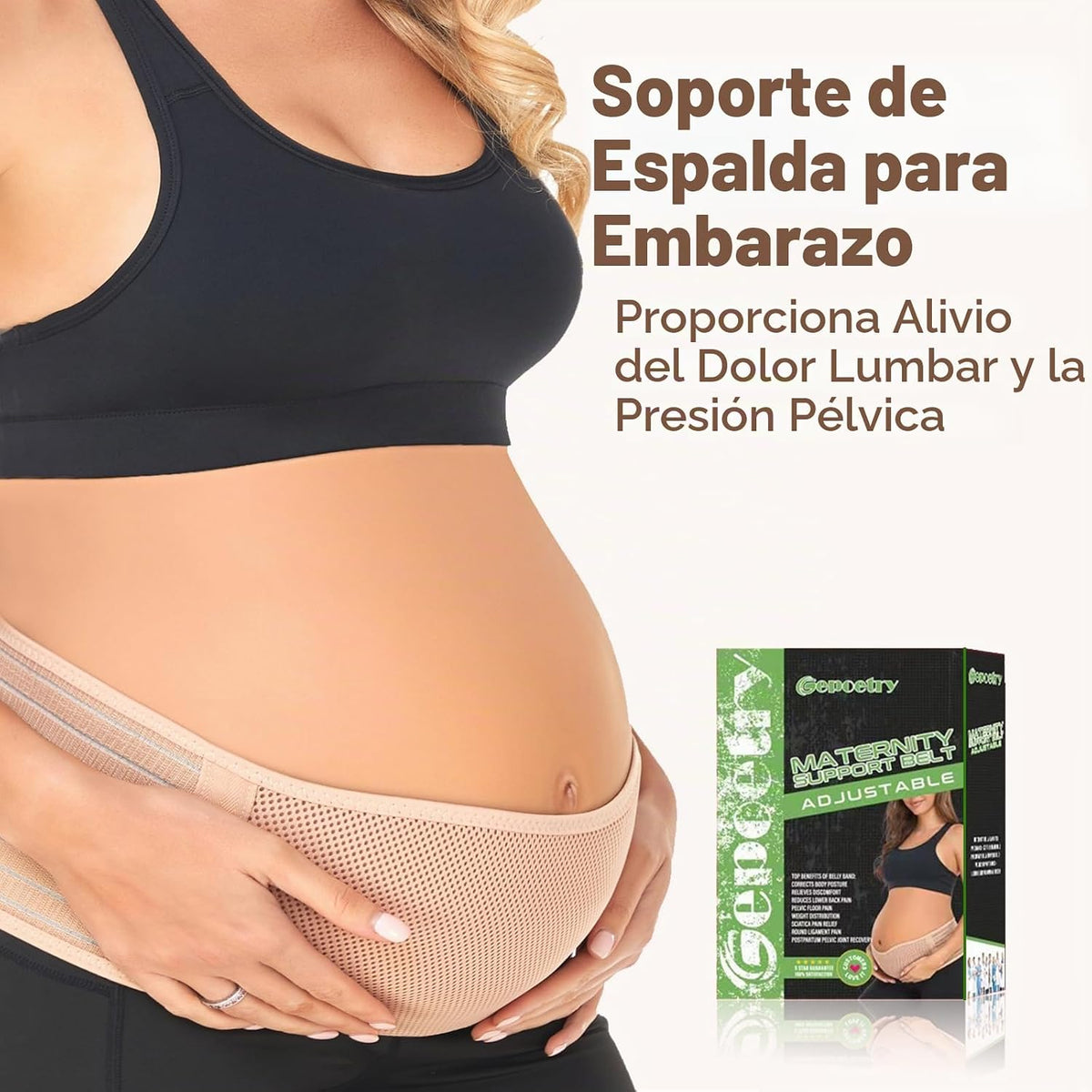 Gepoetry Banda de vientre de maternidad para mujeres embarazadas |...