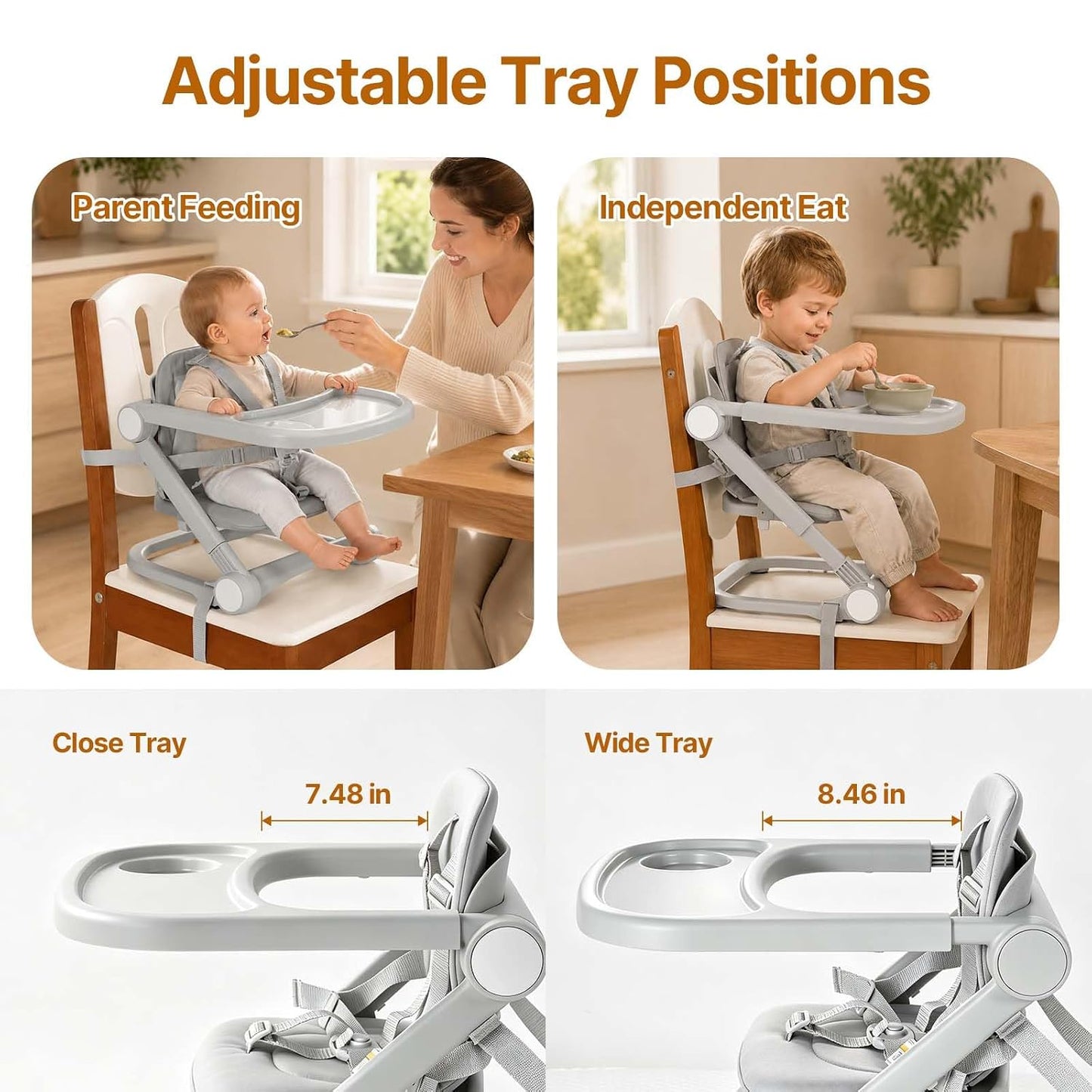 Cutebeams Asiento elevador para niños pequeños para silla de cocina...