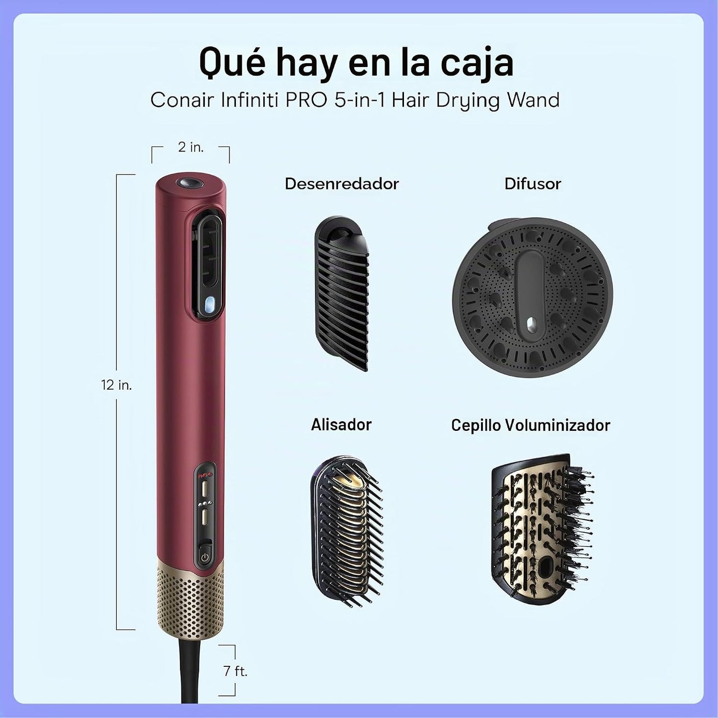 Sistema de peinado Conair DigitalAire, secado y peinado 4 en 1, 160...
