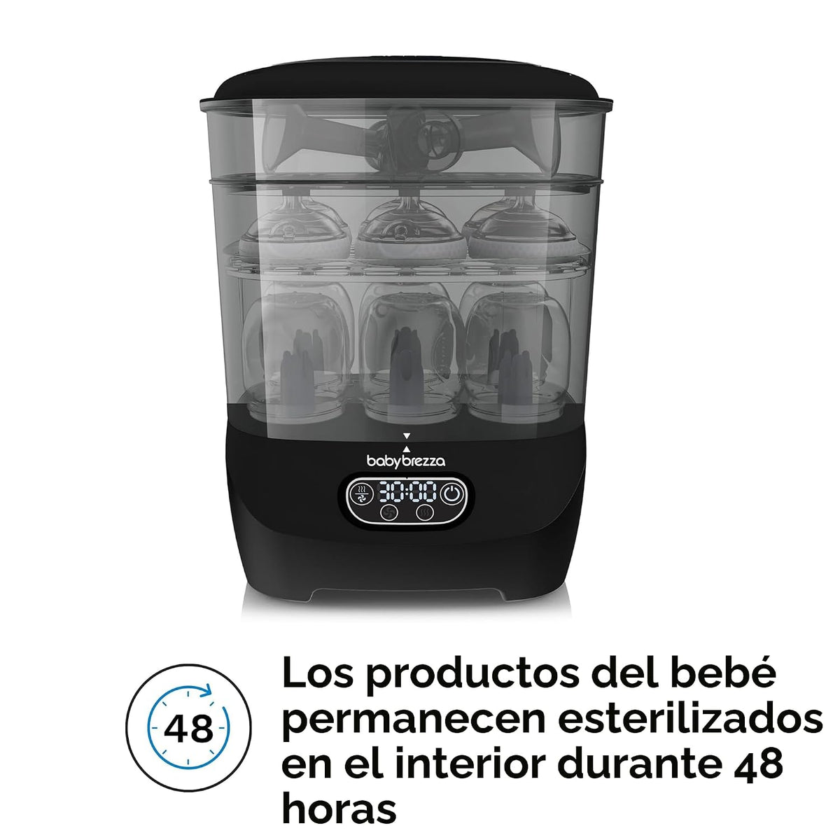 Baby Brezza Esterilizador y secador de botellas avanzado: mayor cap...