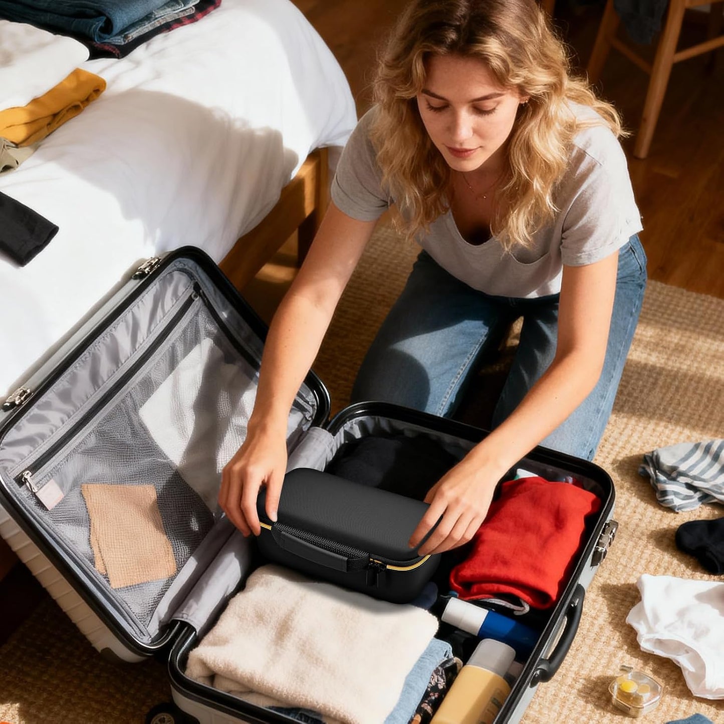GWCASE Funda de transporte de vapor de viaje y hierro, se adapta a...