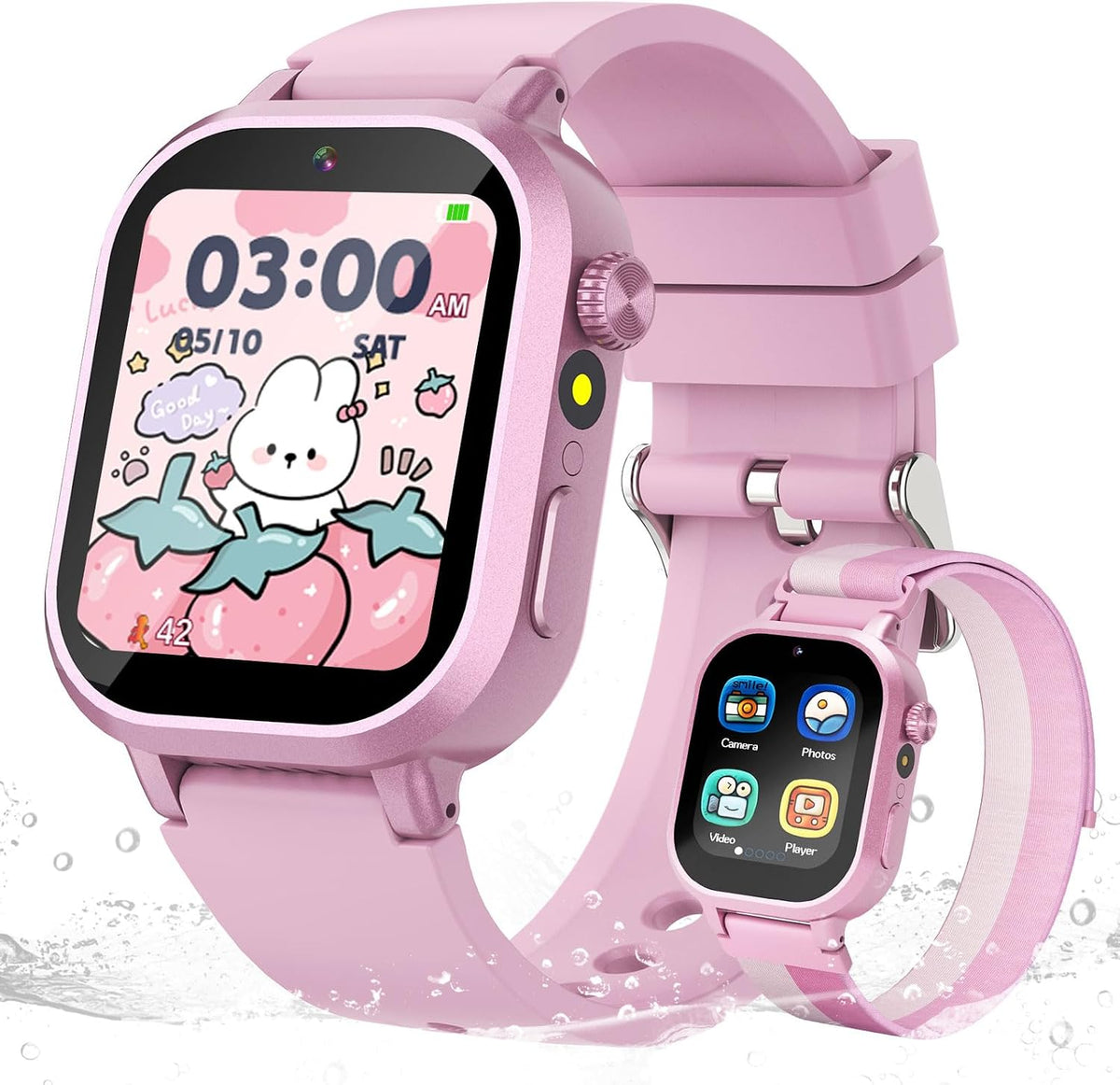 Wiszodet Reloj inteligente impermeable para niños, regalo para niña...