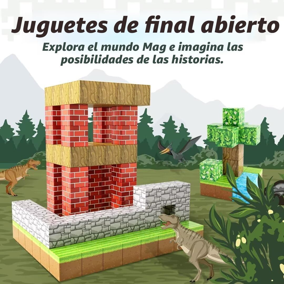 Bloques Magnéticos - Construye Mi Mundo Magnético, Juguetes Magnéti...
