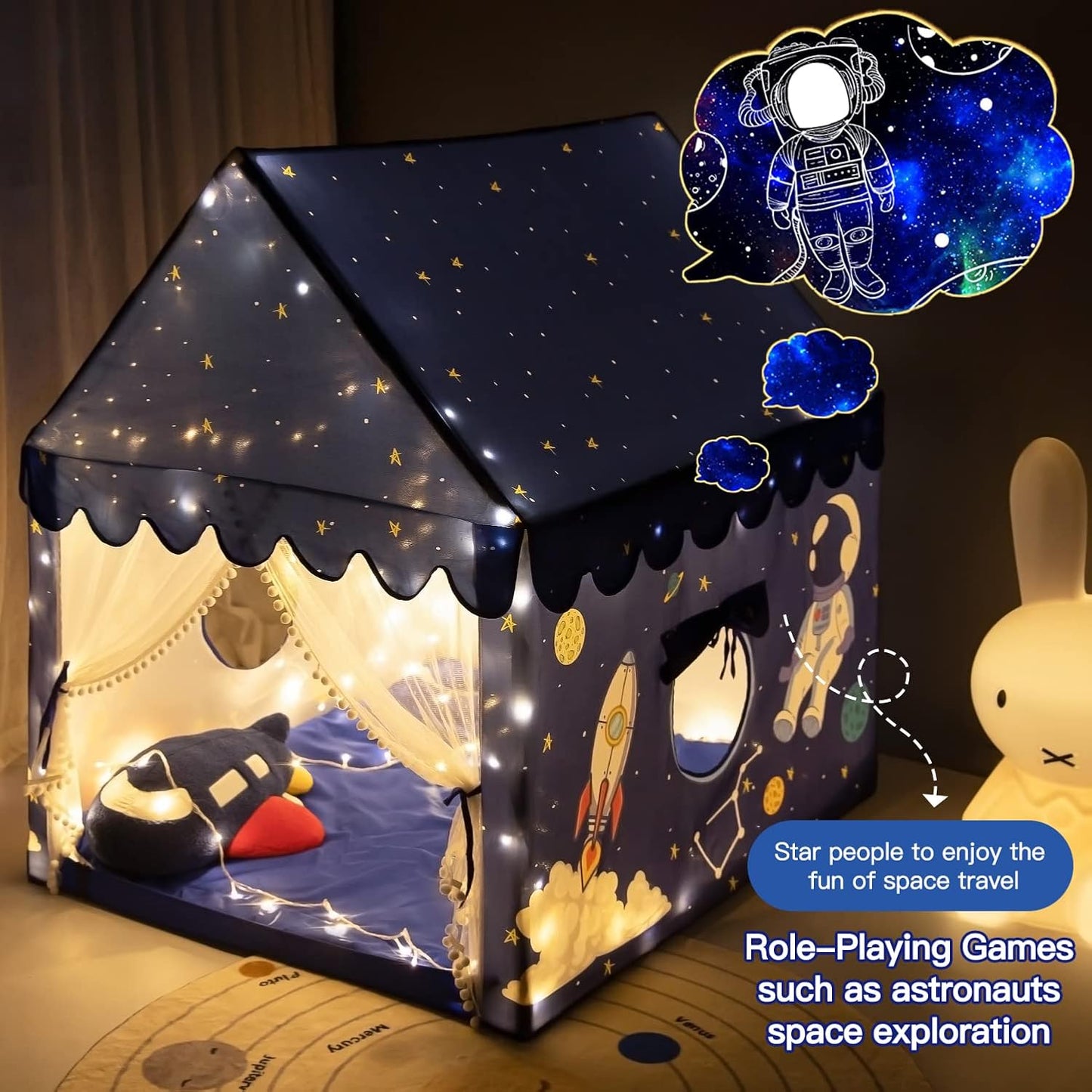 Tienda de campaña de juegos para niños, tienda de campaña interior...