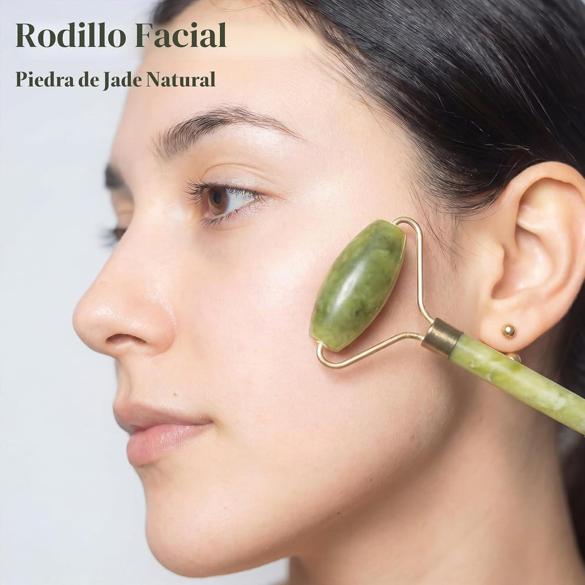 BAIMEI IcyMe - Juego de rodillo facial de jade y Gua Sha, regalos d...