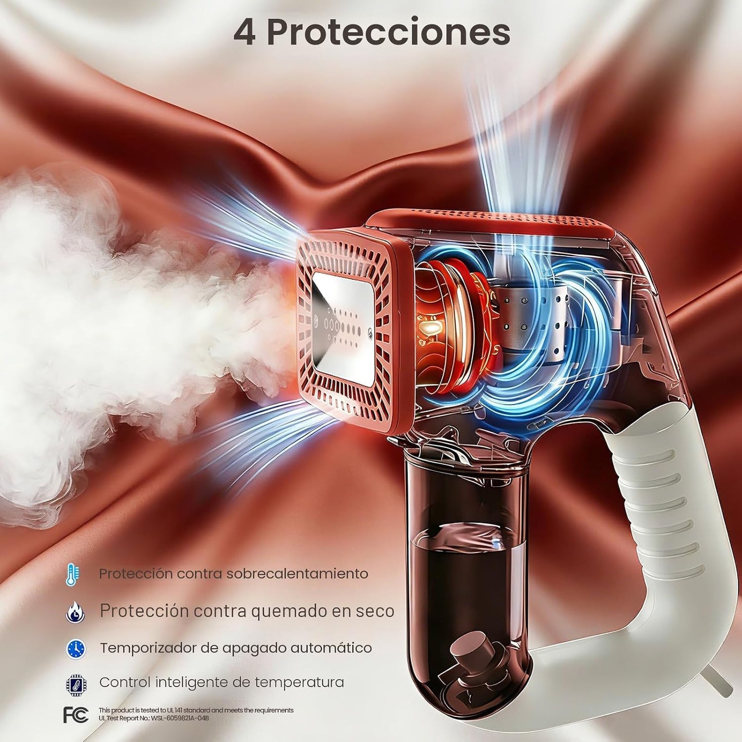 Vaporizador de vacío de mano para la ropa, vaporizador portátil de...