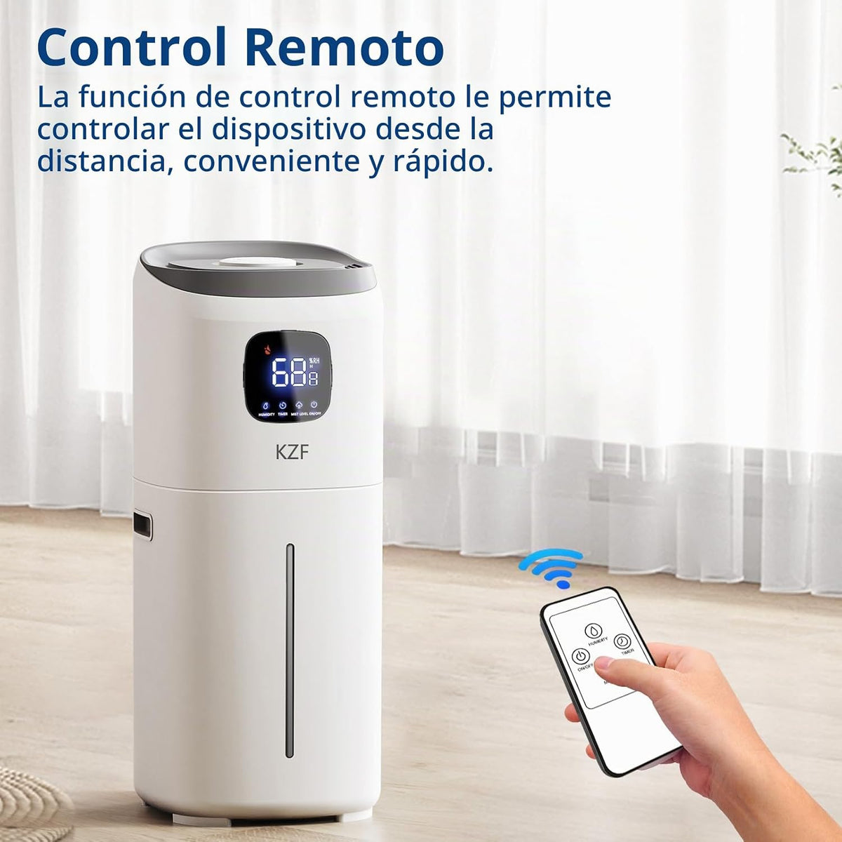 KZF Humidificadores para dormitorio, humidificador de habitación gr...