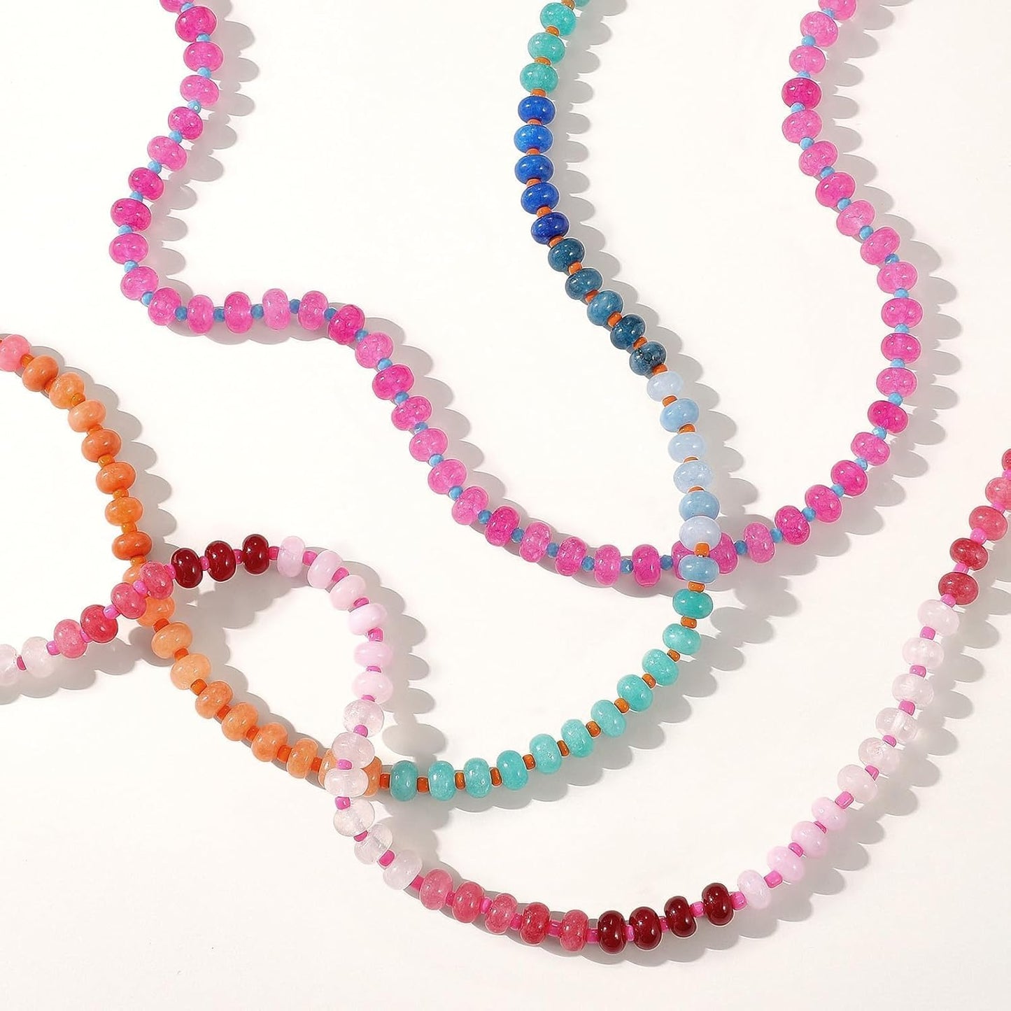 KELORIS PATH Collares de piedras preciosas con cuentas para mujer,...