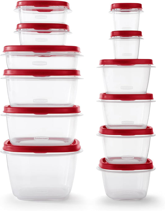 Rubbermaid Juego de recipientes de almacenamiento de alimentos surt...