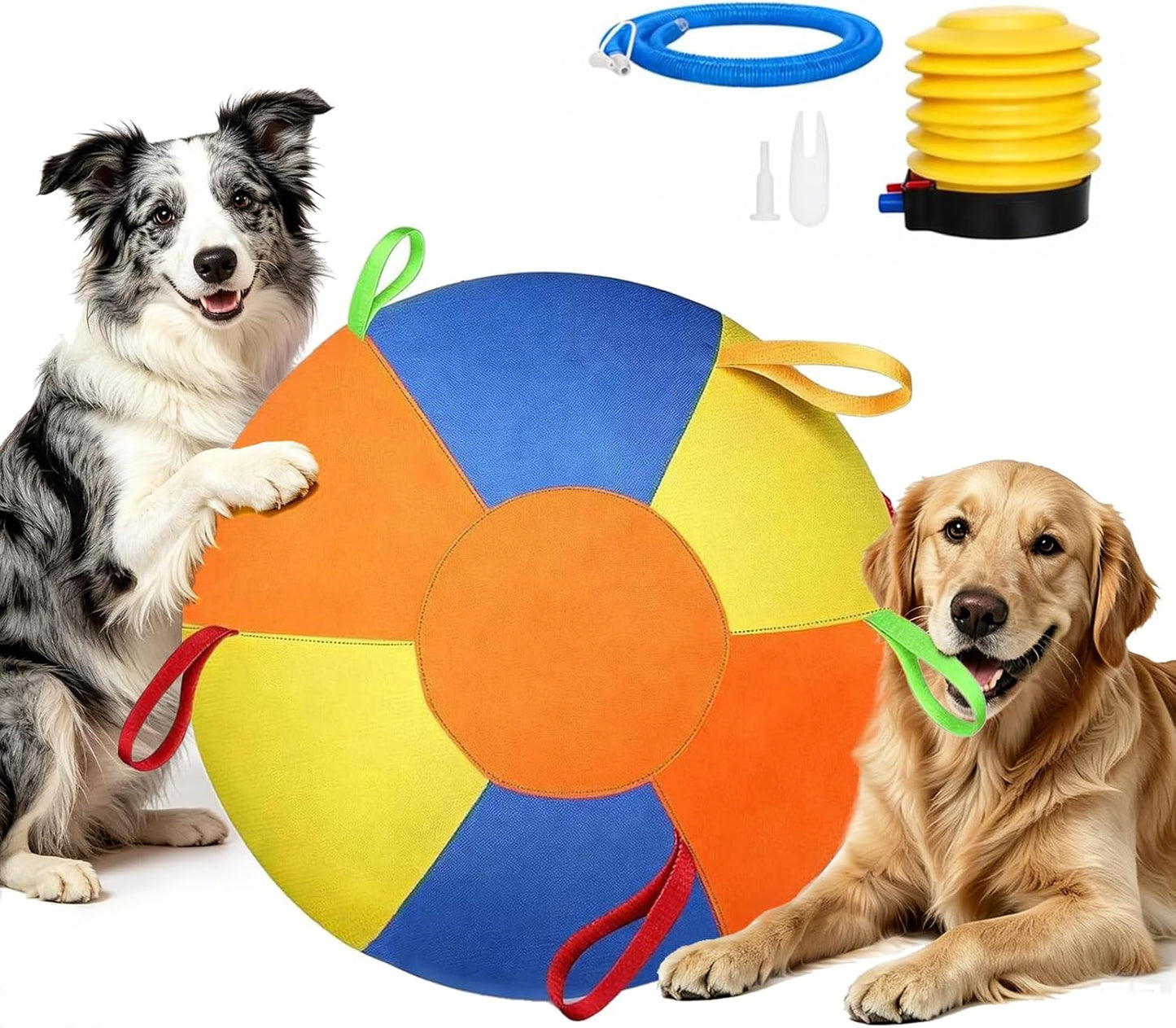 Pelota de pastoreo para perros, pelota inflable para perros para ju...