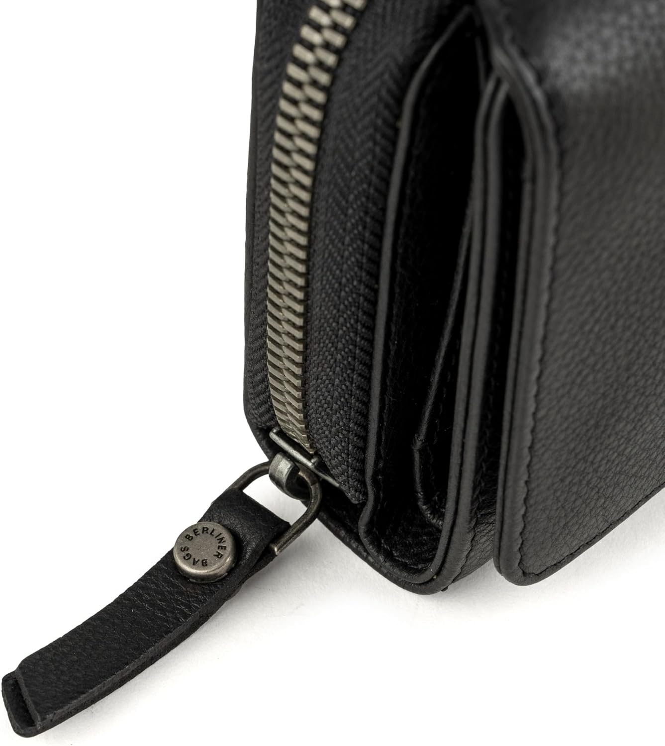 BERLINER BAGS Cartera vintage de piel auténtica Viena, con bloqueo...