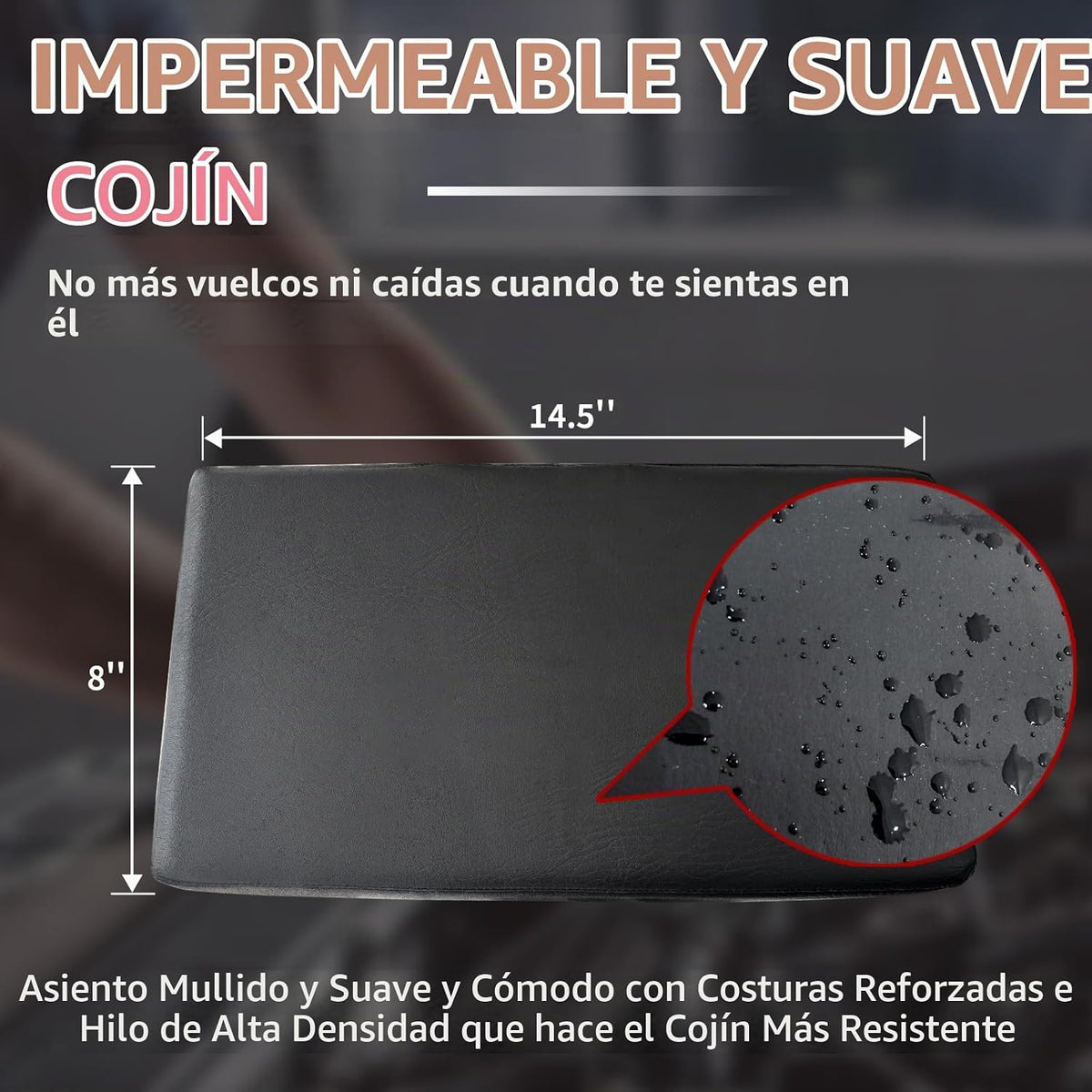 Taburete mecánico rodante con ruedas, asiento deslizante con 3 cajo...