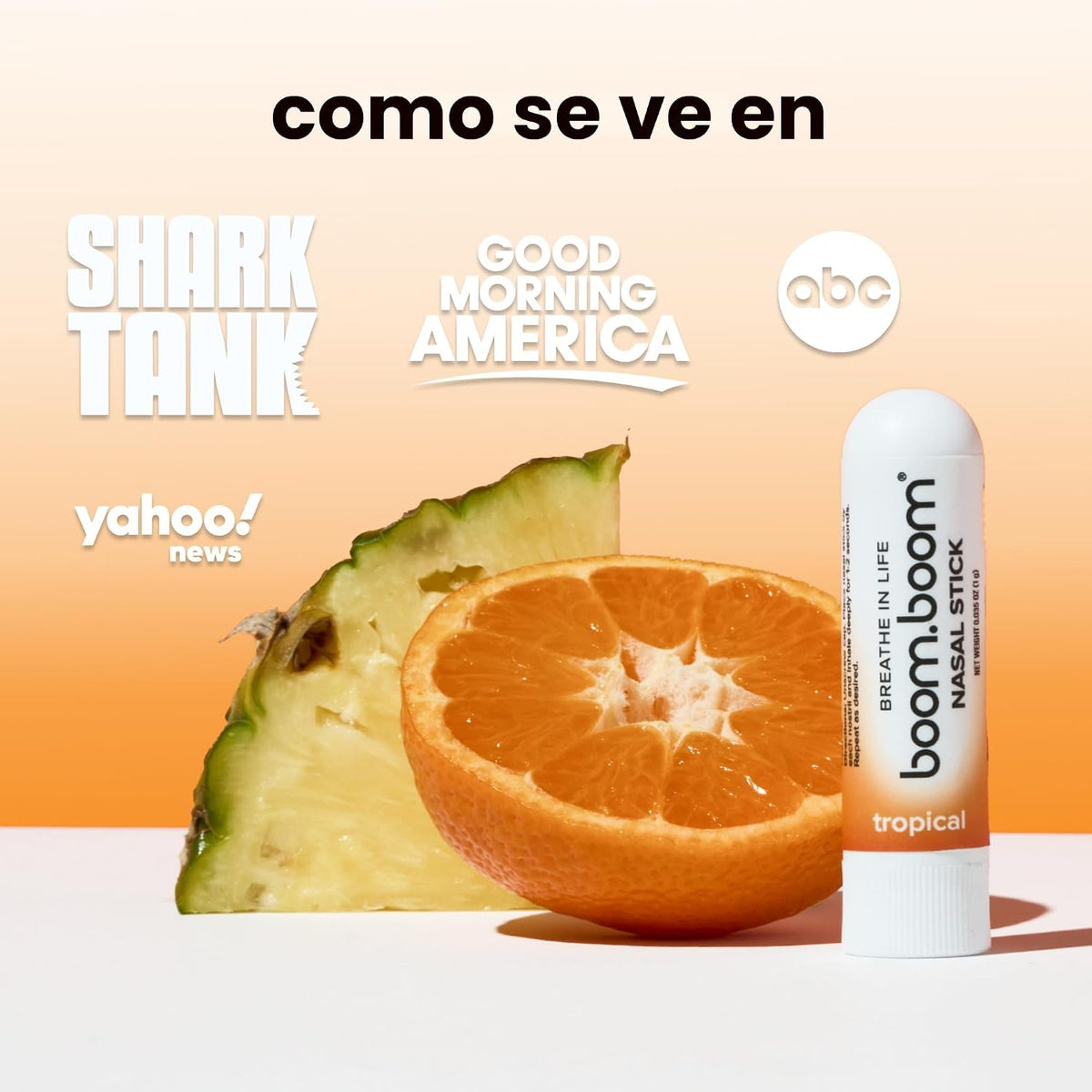 BoomBoom Barra nasal, aceites esenciales + inhalador de mentol, tro...