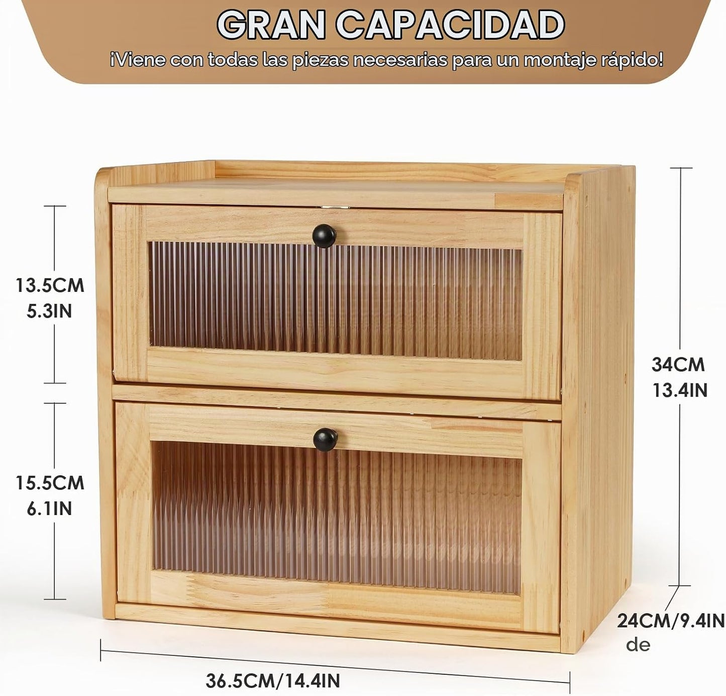 Sunhoo Panera para Encimera de Cocina Contenedor de Almacenamiento...