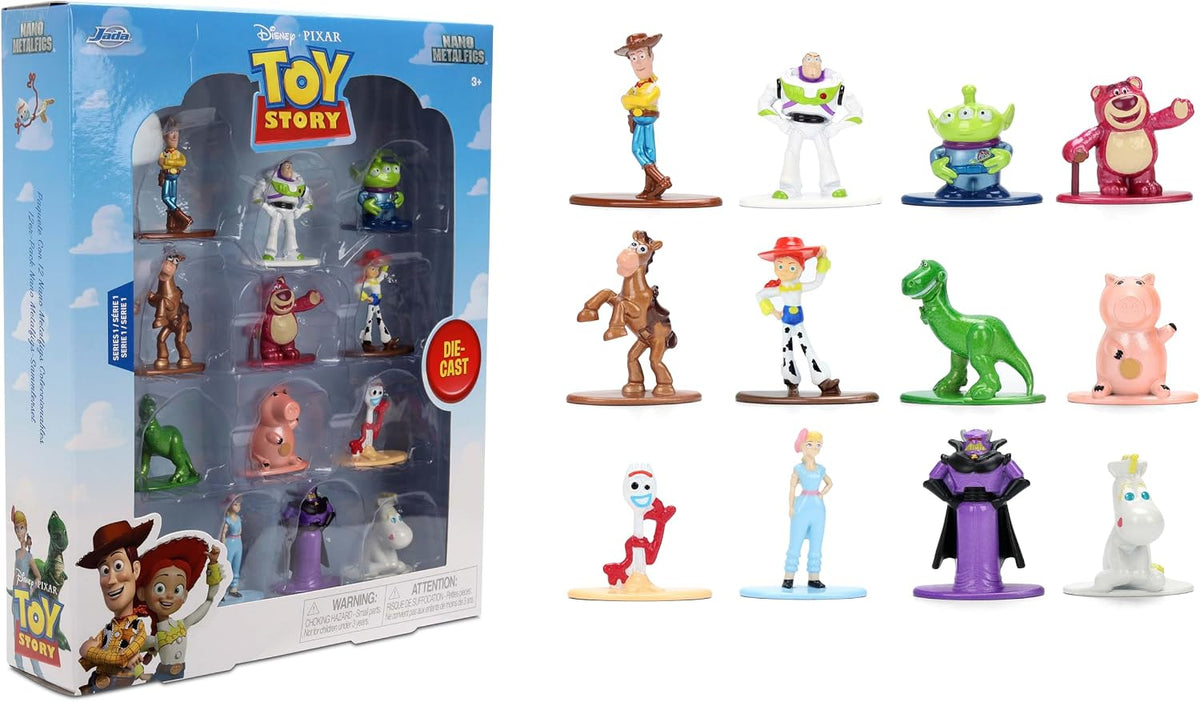 Jada Disney Pixar Toy Story Nano Metalfigs - Paquete de 12 juguetes...